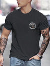 Men's Edgy Letter Skull Print Tee - Express Yourself in Style!