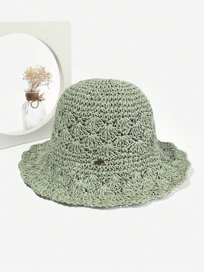 Stay Chic and Shaded this Summer with handmade Crochet Straw Hat