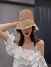 Stay Chic and Shaded this Summer with handmade Crochet Straw Hat