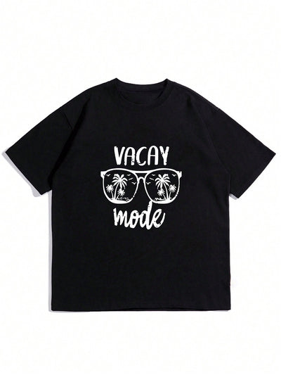 Sunny Style: Men's Sunglasses Print Short Sleeve T-Shirt