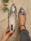 Chic and Charming: Women's Pointed Toe Slip-On Flats for Work, Party, Shopping, and School