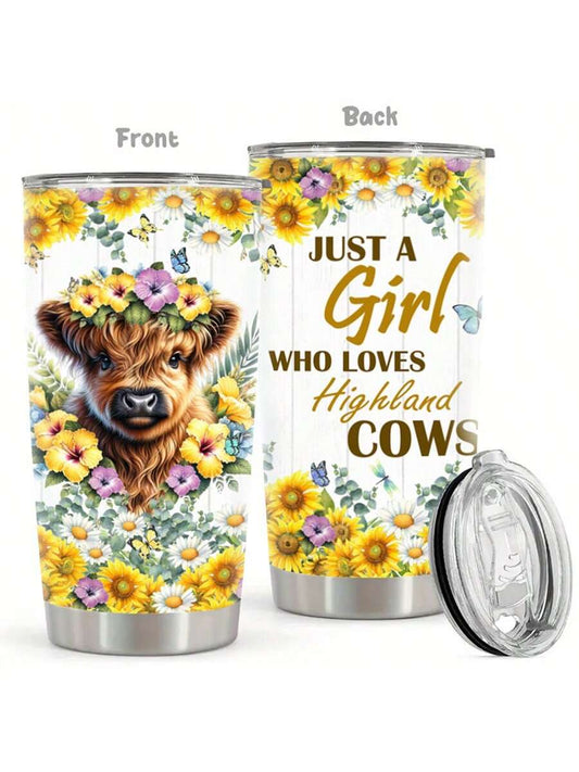 This Cute Cow and Flowers Stainless Steel Tumbler is the perfect Mother's Day gift for any mom. Made with high-quality stainless steel, it will keep drinks hot or cold for hours. The adorable cow and flowers design adds a touch of cuteness, making it a functional and stylish gift.