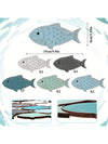 Coastal Charm: Wooden School of Fish Wall Decor