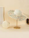 Beach Chic Essentials: Ivory Wide Brim Sun Hat and Straw Bag Set