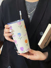 Cute Cartoon Themed Stainless Steel Insulated Water Bottle - Perfect for Summer and Winter Festivals! (20oz/600ml)
