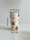 Cute Cartoon Themed Stainless Steel Insulated Water Bottle - Perfect for Summer and Winter Festivals! (20oz/600ml)