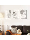 Discover the beauty of Metallic Modernity with this 3-piece set of women's body metal art. Crafted with precision and artistic design, each piece adds a touch of glamour to any space. Elevate your decor with these unique pieces and embrace the modern, bold style.