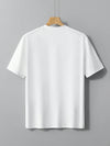 Classic Comfort: Men's Simple Printed Round Neck Summer Short Sleeve T-Shirt