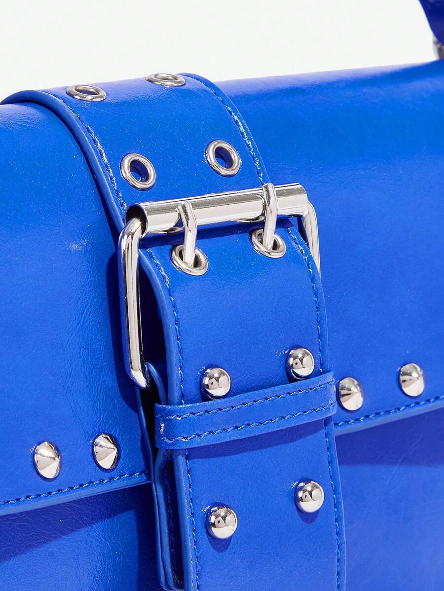 Studded baguette shoulder bag product view 30