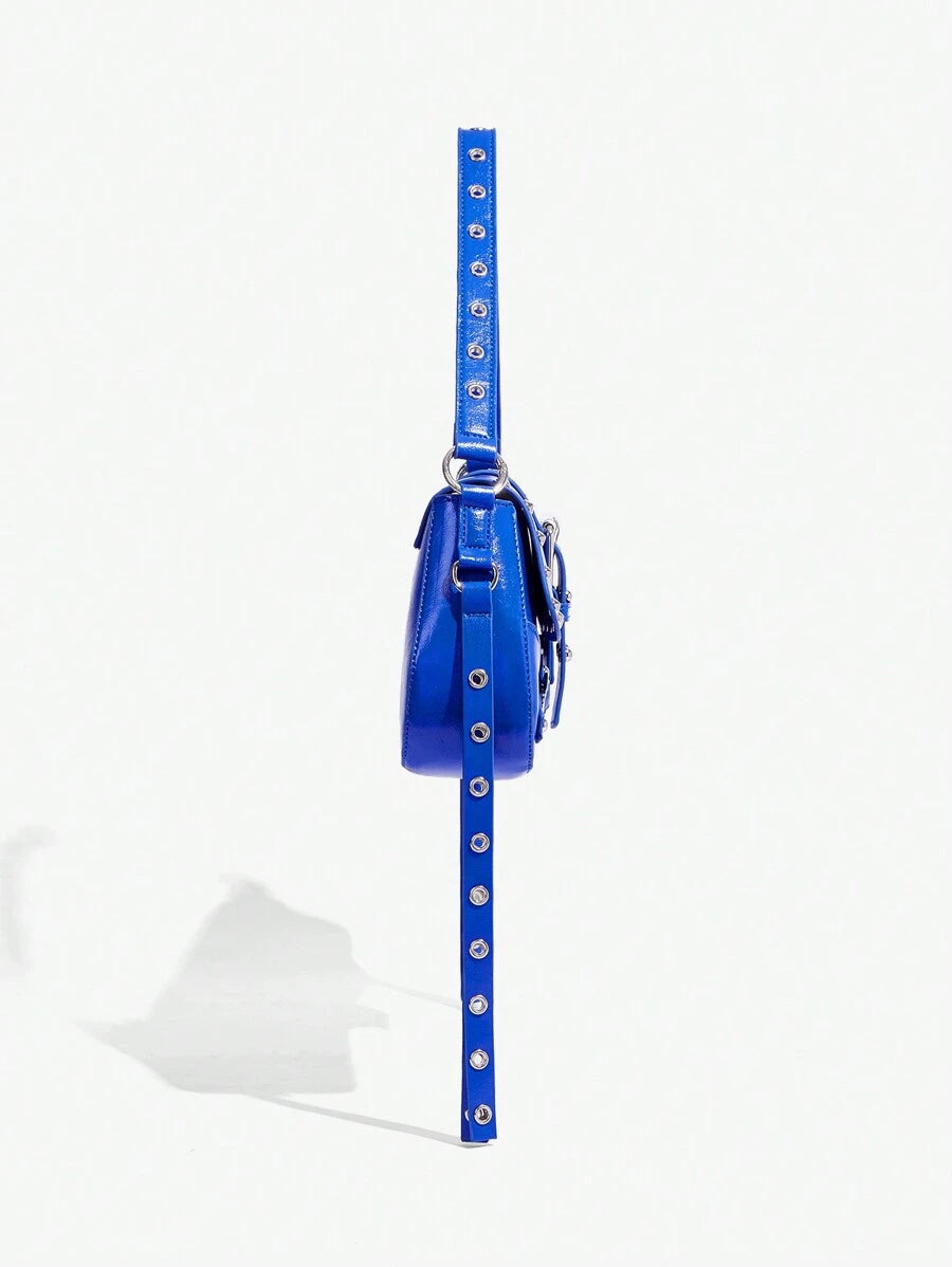 Studded baguette shoulder bag product view 28