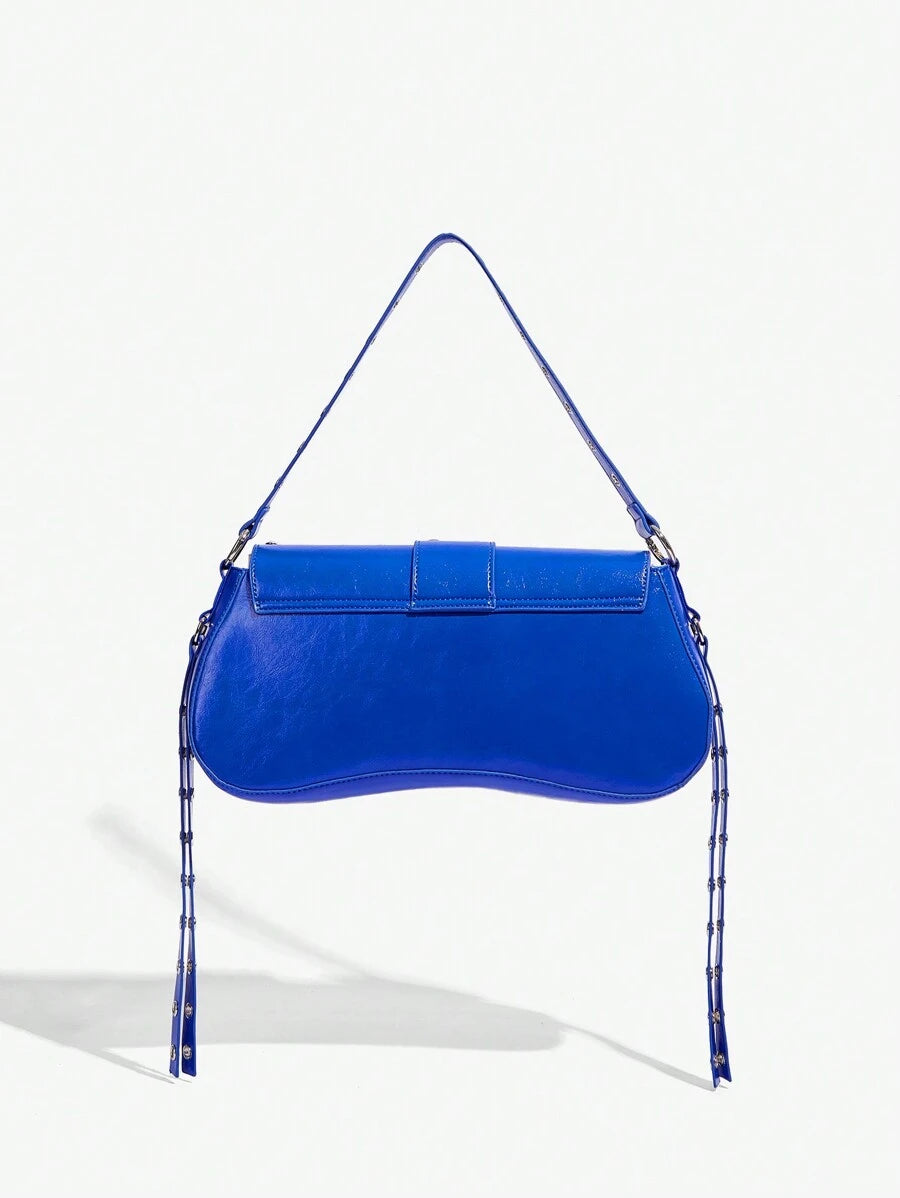 Studded baguette shoulder bag product view 29