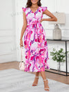 Colorful Water Ripple Maxi Dress: Embrace Summer in Style