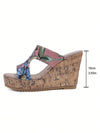 Bohemian Bliss: Summer Women's Wedge Sandals with Waterproof Platform