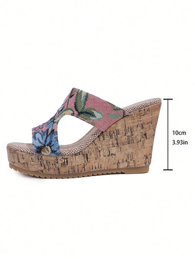 Bohemian Bliss: Summer Women's Wedge Sandals with Waterproof Platform