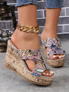 Bohemian Bliss: Summer Women's Wedge Sandals with Waterproof Platform