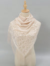 Floral Elegance Shawl: Women's Hollow Out Fashion Scarf