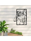 Masculine Minimalism: Abstract Nude Male Figure Metal Wall Art