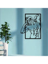 Masculine Minimalism: Abstract Nude Male Figure Metal Wall Art