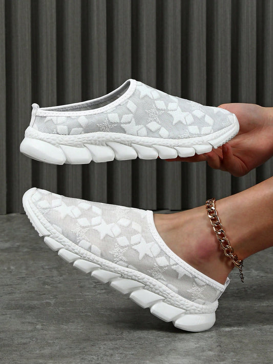 Introducing White Star Element Mesh Shoes - the perfect combination of comfort and style for street walking. Made from high-quality mesh, these shoes provide maximum breathability and support while maintaining a sleek and trendy design. Experience a new level of comfort with White Star Element Mesh Shoes.