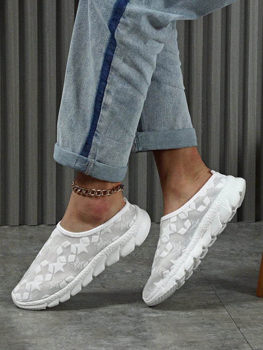 White Star Element Mesh Shoes: Comfortable and Stylish Street Walking Shoes