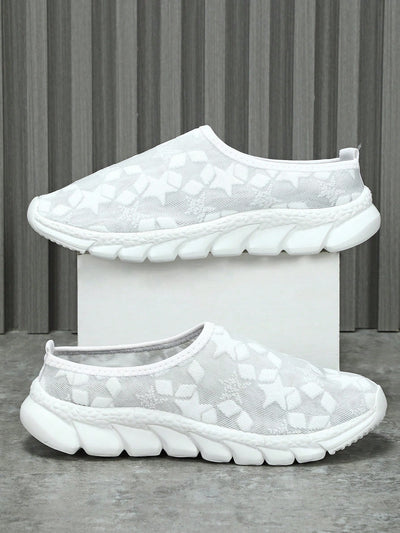 White Star Element Mesh Shoes: Comfortable and Stylish Street Walking Shoes