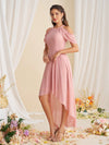 Graceful Elegance: Belle Off-Shoulder Bridesmaid Dress