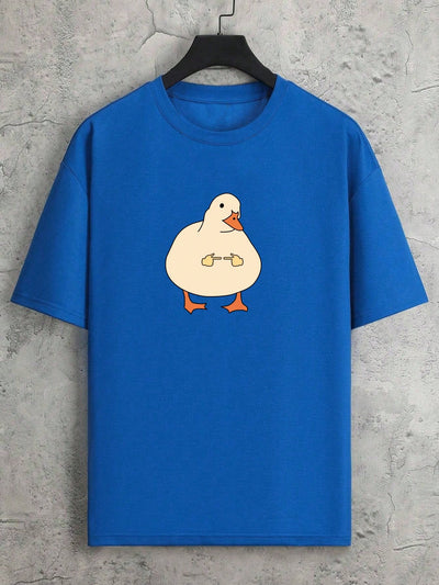 Dapper Duckling: Men's Short Sleeve T-shirt with Adorable Design