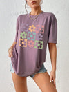 Summer Blossom: Women's Floral Print Casual T-Shirt