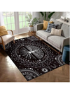 Chic and Stylish Black Bohemian Decorative Carpet: A Minimalist Touch for Your Home
