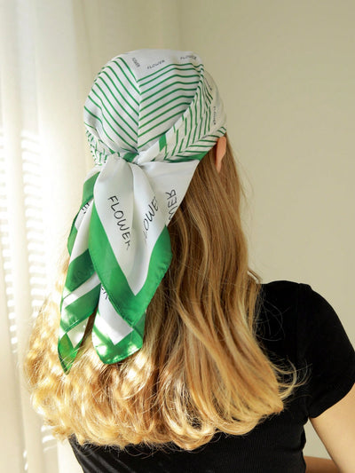 Colorful Printed Square Scarf & Headscarf Combo: The Perfect Bandana Hair Band