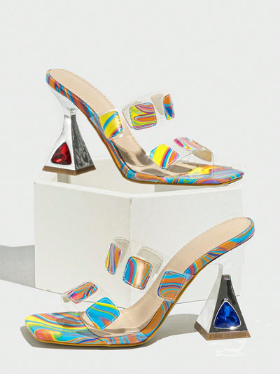 Colorful Breathable High Heel Sandals: Perfect for Summer Parties