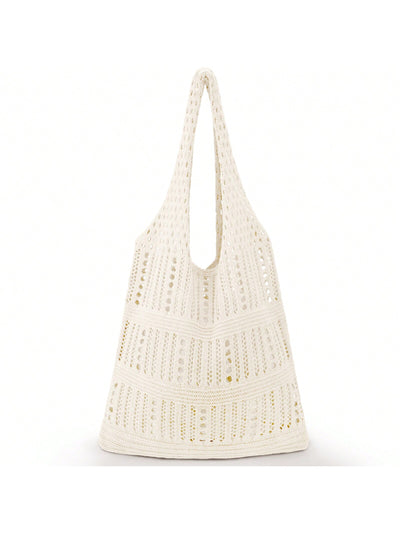 Boho Chic Crochet Beach Tote Bag - A Stylish Must-Have for Summer