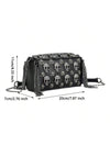 Sleek and Stylish: Gothic Skull Head Crossbody Bag for Women