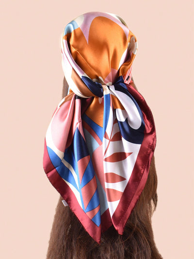 Chic Leopard Print Silk Scarf: Unleash Your Wild Side with Style and Sun Protection