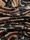 Chic and Stylish: Snake Skin Pattern Printed Square Scarf for Summer Sun Protection