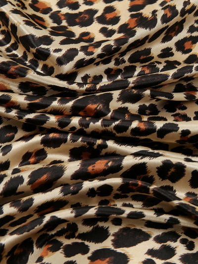 Chic & Versatile: Leopard Print Square Scarf for Daily Wear