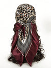 Introducing our Chic &amp; Versatile Leopard Print Square Scarf, perfect for daily wear. Made with high-quality materials, this scarf adds a touch of sophistication to any outfit. Whether worn around the neck or as a headband, this versatile accessory is a must-have for any fashion-forward individual.