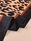 Chic Leopard Print Silk Scarf: Unleash Your Wild Side with Style and Sun Protection