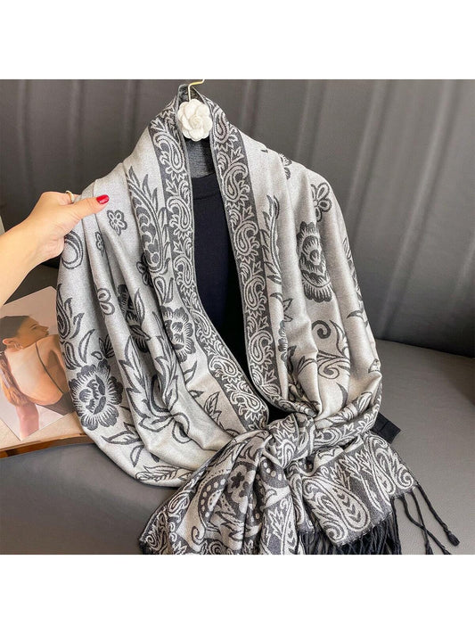 Add the finishing touch to any outfit with our Chic Jacquard Scarf. Made with high-quality materials, this scarf is perfect for any season and provides a touch of elegance to festive wear. Expertly designed for maximum comfort and style, our scarf is a must-have accessory for any fashion-forward individual.