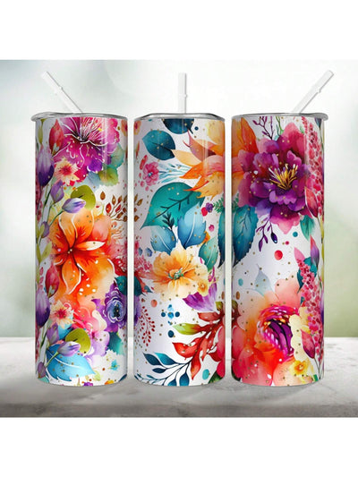 20oz Leopard Sunflower Stainless Steel Tumbler: Perfect Mother's Day Gift