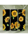 20oz Leopard Sunflower Stainless Steel Tumbler: Perfect Mother's Day Gift