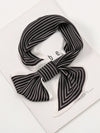 Chic Striped Neckerchief: Elevate Your Professional Look with This Long Scarf!