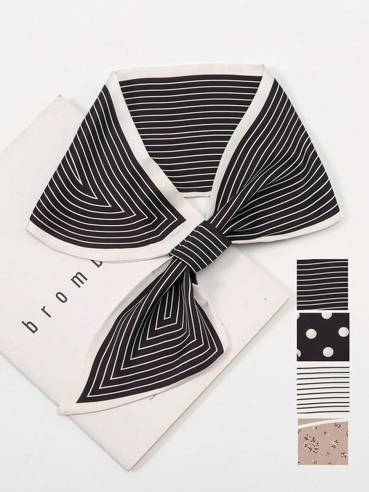 Elevate your professional look with our Chic Striped Neckerchief. Made with high-quality materials, this long scarf adds a touch of sophistication to any outfit. The chic stripes and versatile design make it a must-have accessory for any fashion-forward individual. Enhance your style and make a statement with our Neckerchief!