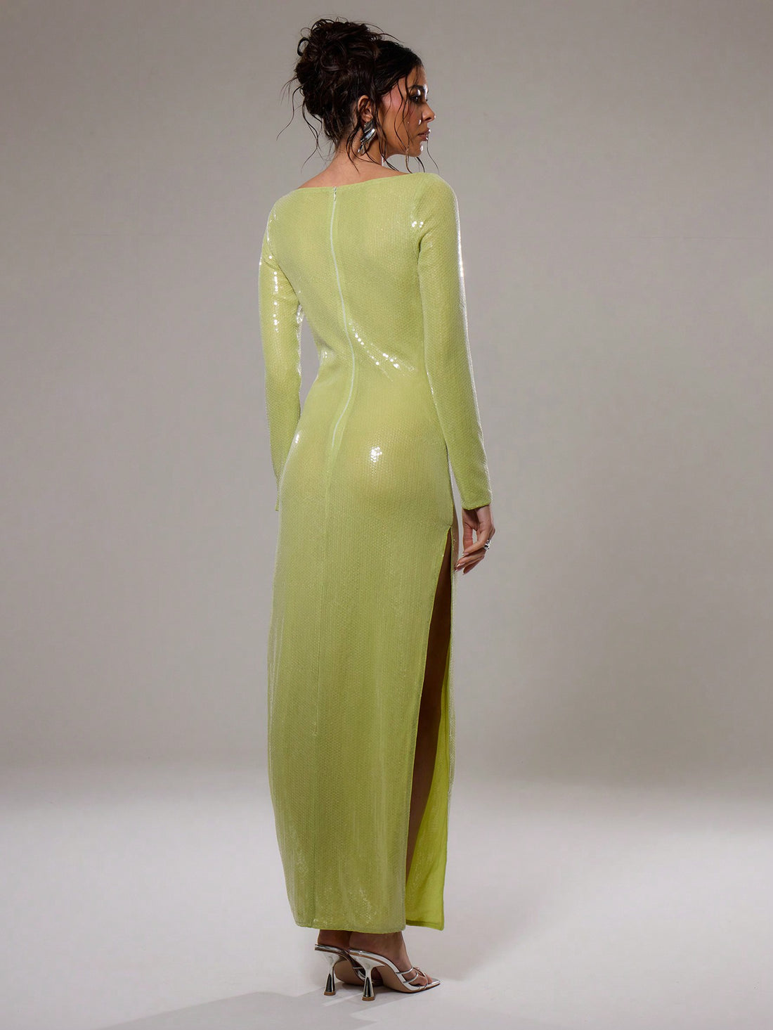 Step into the spotlight with this Elegant Sheer Sequin Long Sleeve Dress, designed to dazzle at every spring and summer celebration. Its shimmering sequins catch the light beautifully, while the playful side split adds a flirtatious twist to your look. Lightweight and breezy, it’s perfect for parties or beachside vacations where style meets comfort. Get ready to sparkle and turn heads wherever you go!