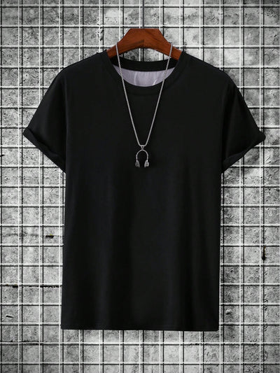 Chic Halloween: Men's Summer Skull Print Round Neck T-Shirt