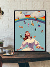 This Retro Starry Night Woman Art Poster depicts a fantasy imagination with double hands crossed. Printed on canvas, this poster is perfect for adding a touch of retro style to any room. Its high-quality print captures every detail, transporting you into a world of wonder and creating a captivating atmosphere.