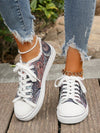 Step up your fashion game with our European and American Style Printed Canvas Sneakers! These fashionable shoes are designed specifically for plus size women, providing both style and comfort. Our unique prints will elevate any outfit while our canvas material ensures durability. Upgrade your shoe collection today!