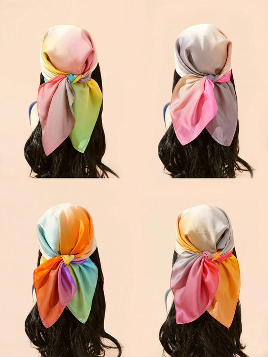 Sunset Dreams Bandana: Gradient Printed Headband Scarf for Fashionable & Multifunctional Style