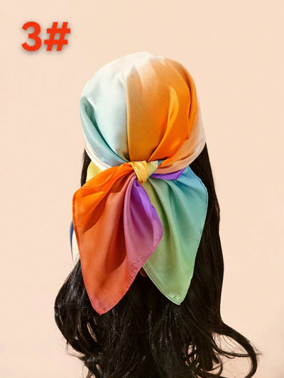 Sunset Dreams Bandana: Gradient Printed Headband Scarf for Fashionable & Multifunctional Style