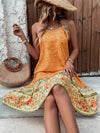 Stylish Summer withTropical Tale Sleeveless Printed Casual Dress